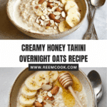 Honey Tahini Overnight Oats Recipe