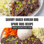 Baked Korean BBQ Spare Ribs Recipe