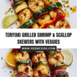 Grilled Shrimp, Scallop and Vegetable Skewers Recipe