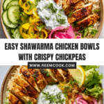 Easy Shawarma Chicken Bowls with Lemon Sauce Recipe