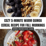5 Minute Warm Quinoa Cereal Recipe