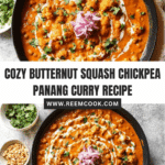 Butternut Squash & Chickpea Panang Curry Recipe