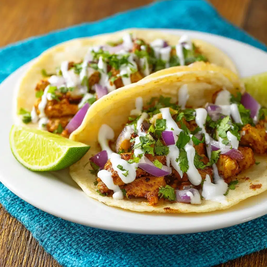 Garlic Butter Honey BBQ Chicken Tacos Recipe