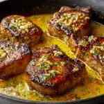 Rosemary Garlic Butter Pork Chops Recipe