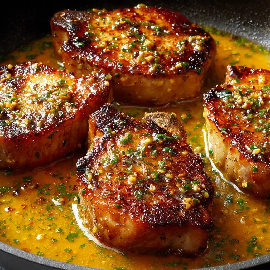 Rosemary Garlic Butter Pork Chops Recipe - Recipe Image