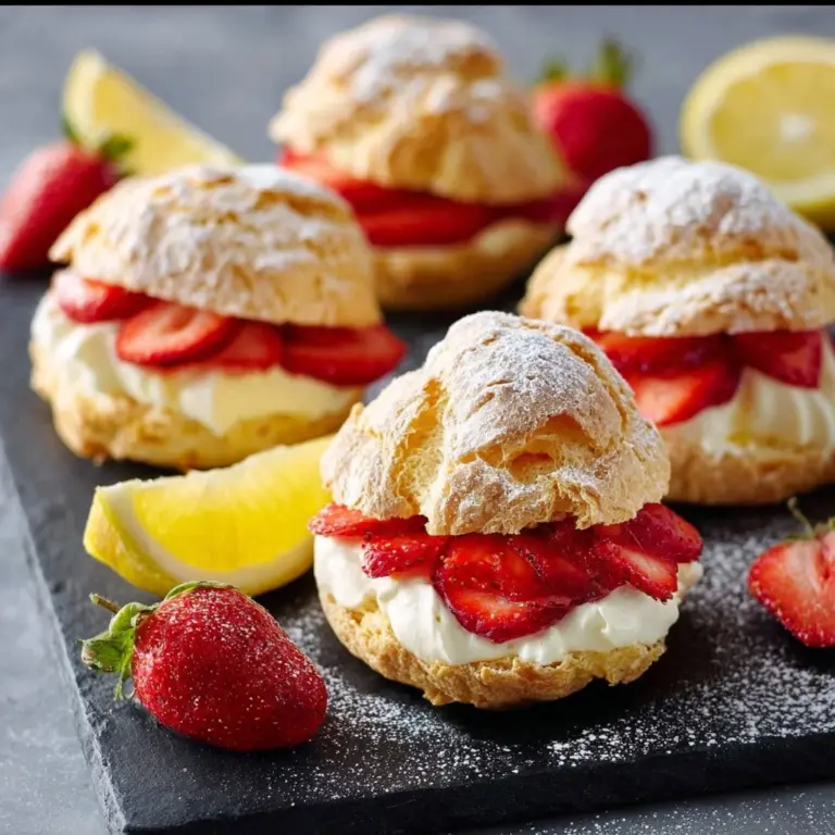 Strawberry Cream Puffs Recipe