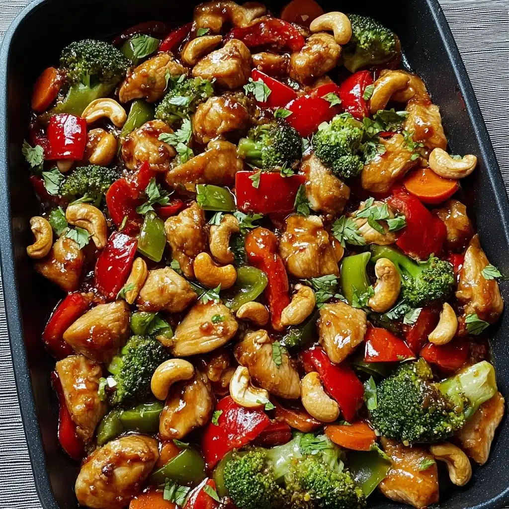 Easy Sheet Pan Cashew Chicken Recipe for Busy Weeknights Recipe - Recipe Image