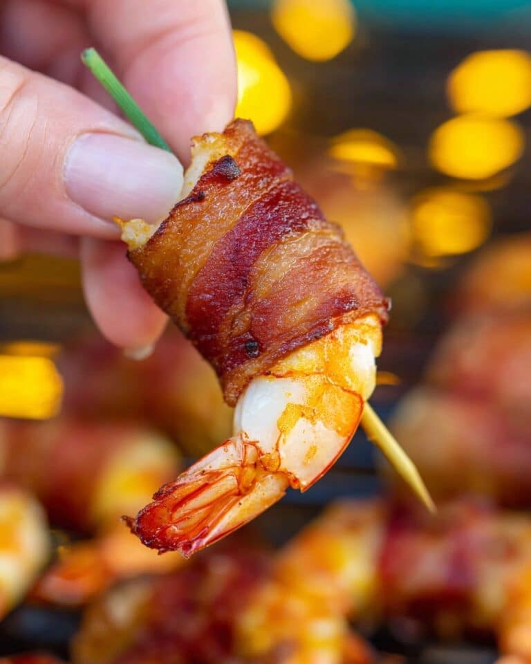 Bacon-Wrapped Shrimp with Brown Sugar Glaze Recipe