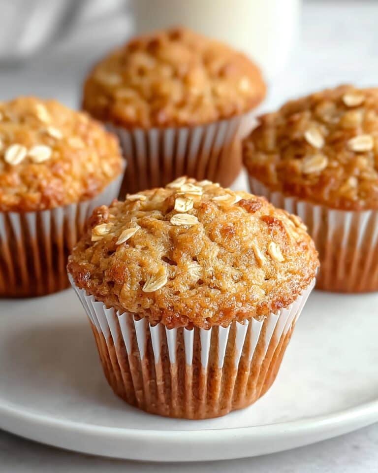 Moist Applesauce Oatmeal Muffins Recipe