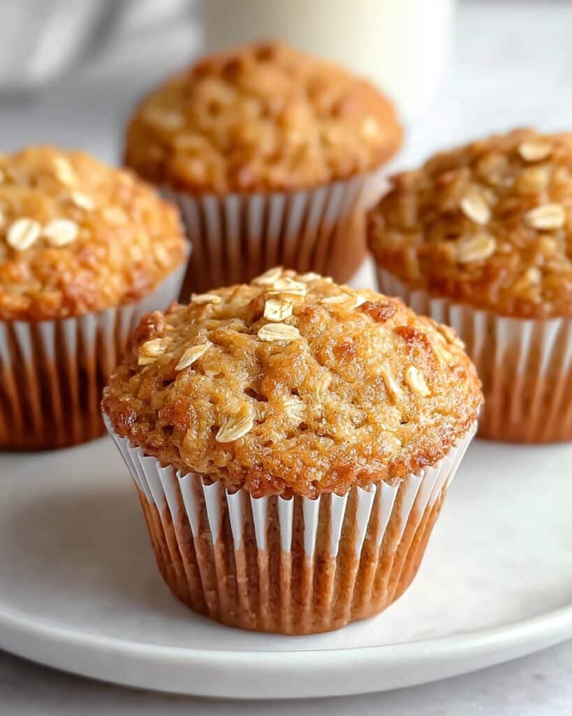 Moist Applesauce Oatmeal Muffins Recipe