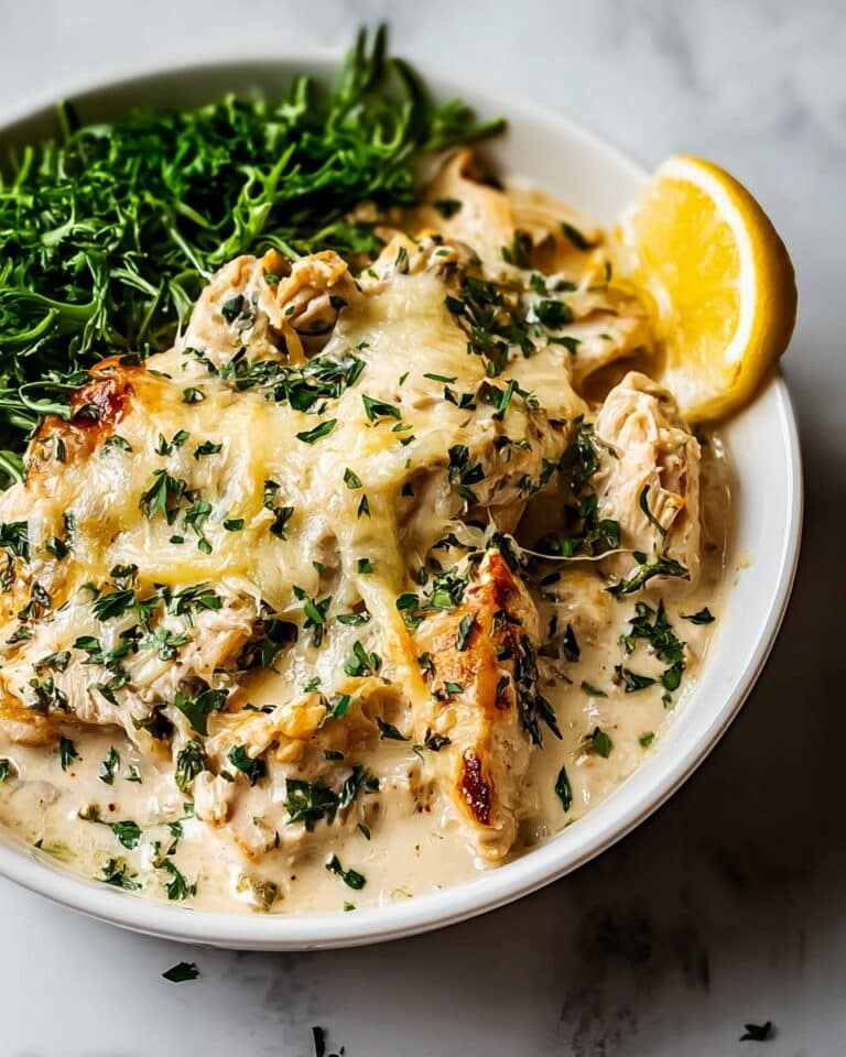 Keto Chicken Alfredo Casserole Recipe