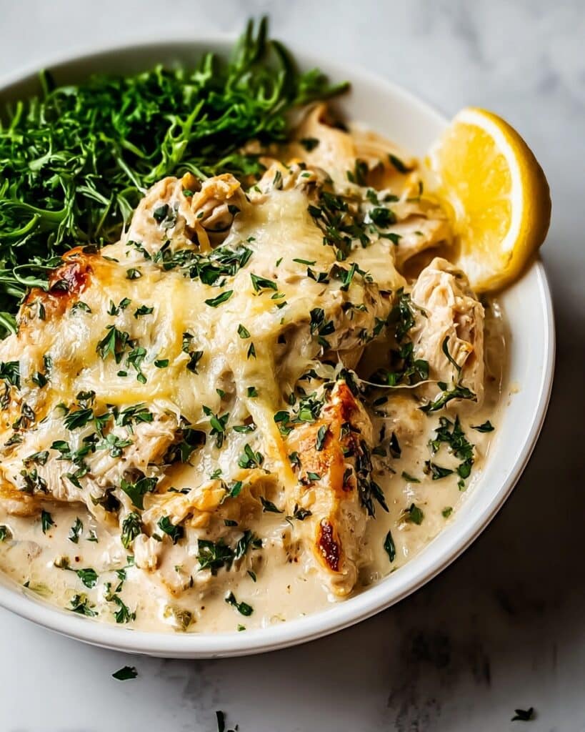 Keto Chicken Alfredo Casserole Recipe