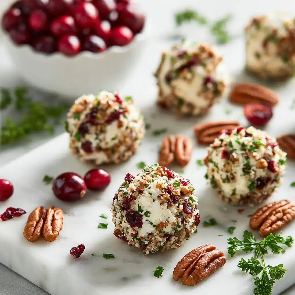 Cranberry Pecan Mini Goat Cheese Balls Recipe - Recipe Image
