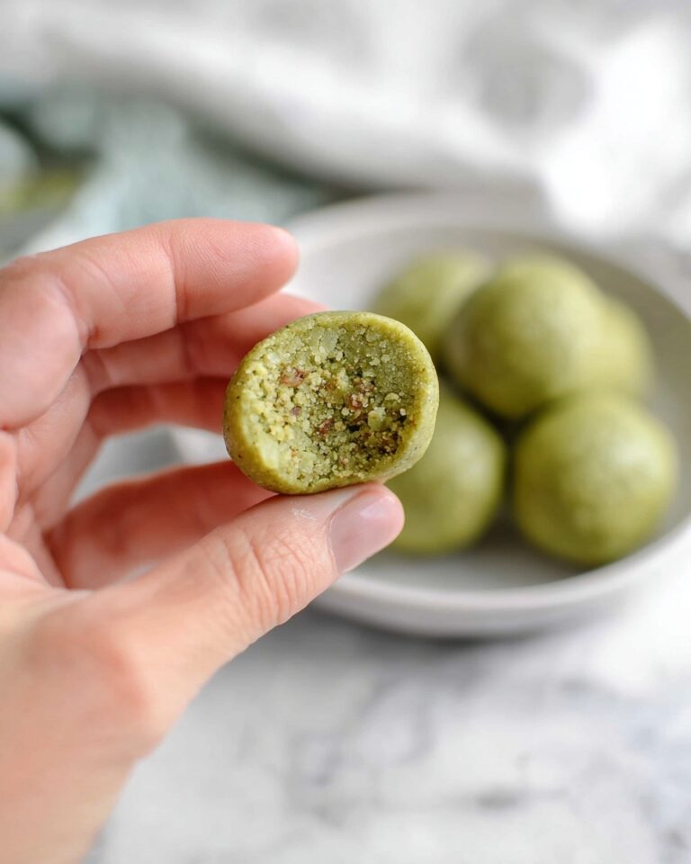 No Bake Matcha Cookie Dough Energy Bites Recipe