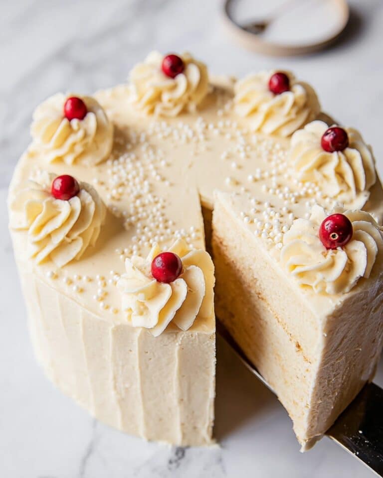 Cranberry Christmas Cake with Orange Cream Cheese Frosting Recipe