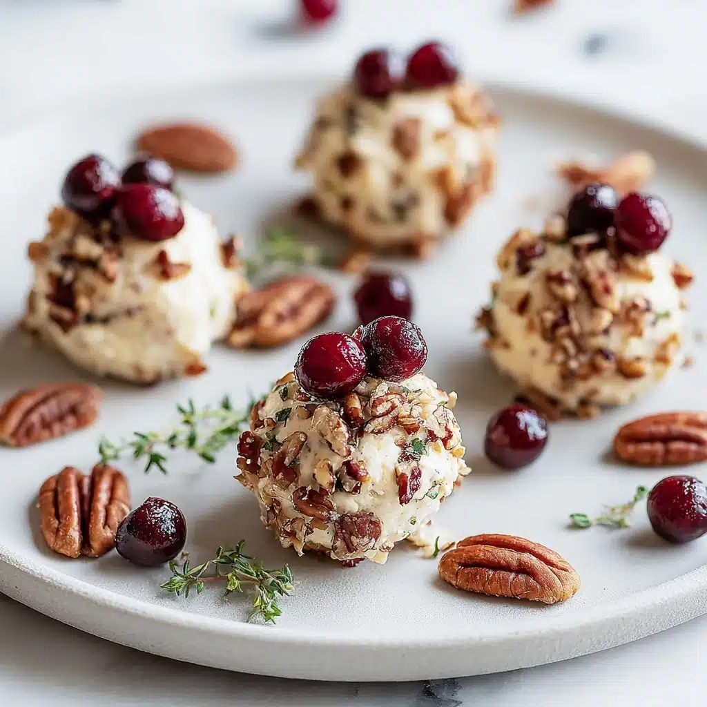 Cranberry Pecan Mini Goat Cheese Balls Recipe
