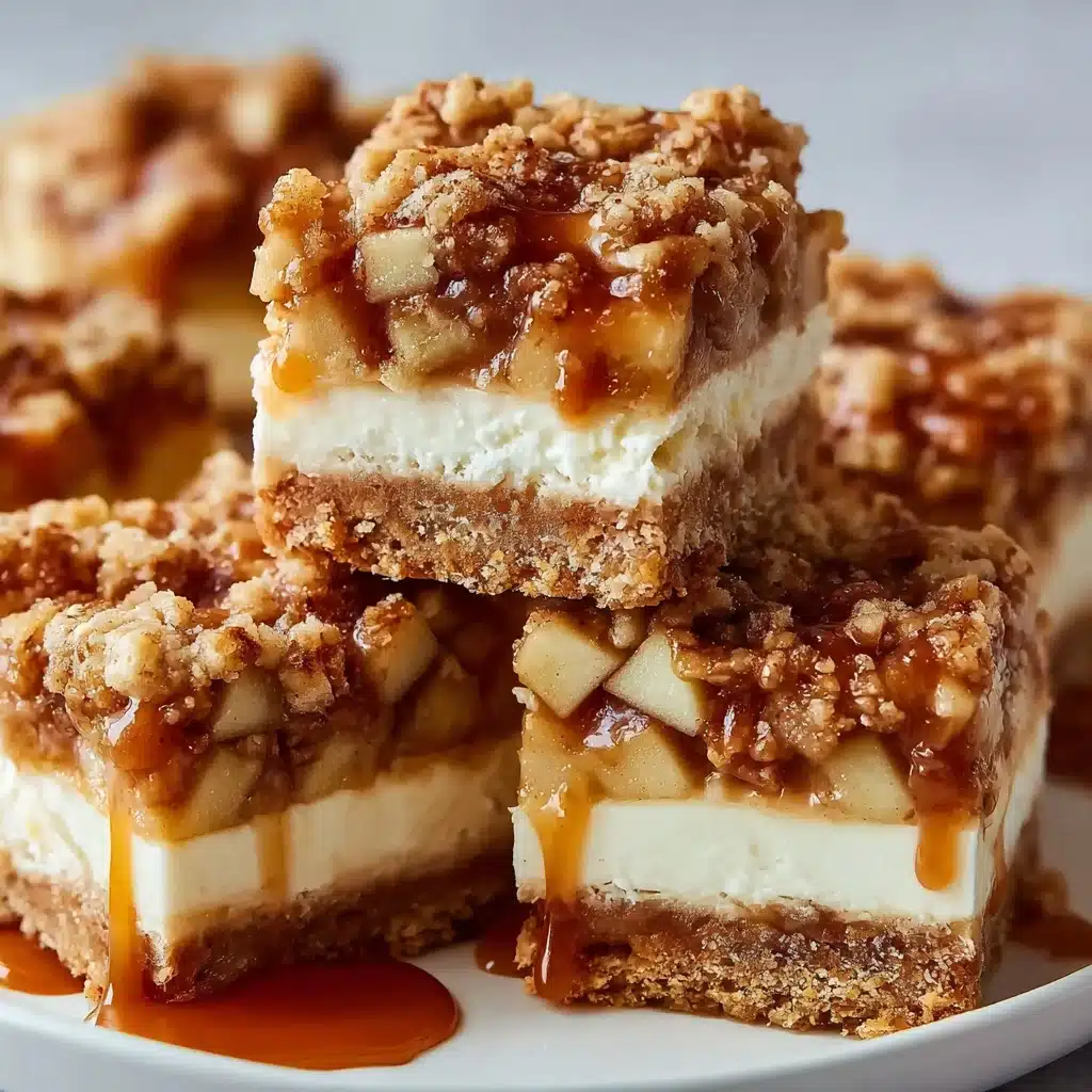 Caramel Apple Cheesecake Bars Recipe - Recipe Image