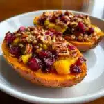 Delicious Cranberry Apple Twice-Baked Sweet Potatoes Recipe