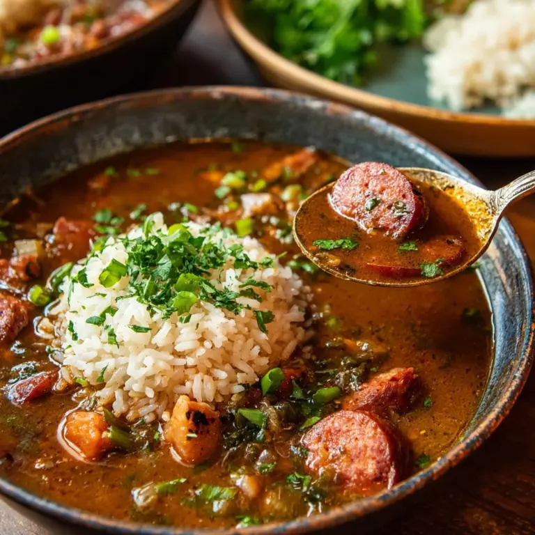 Authentic Cajun Sausage and Chicken Gumbo Recipe
