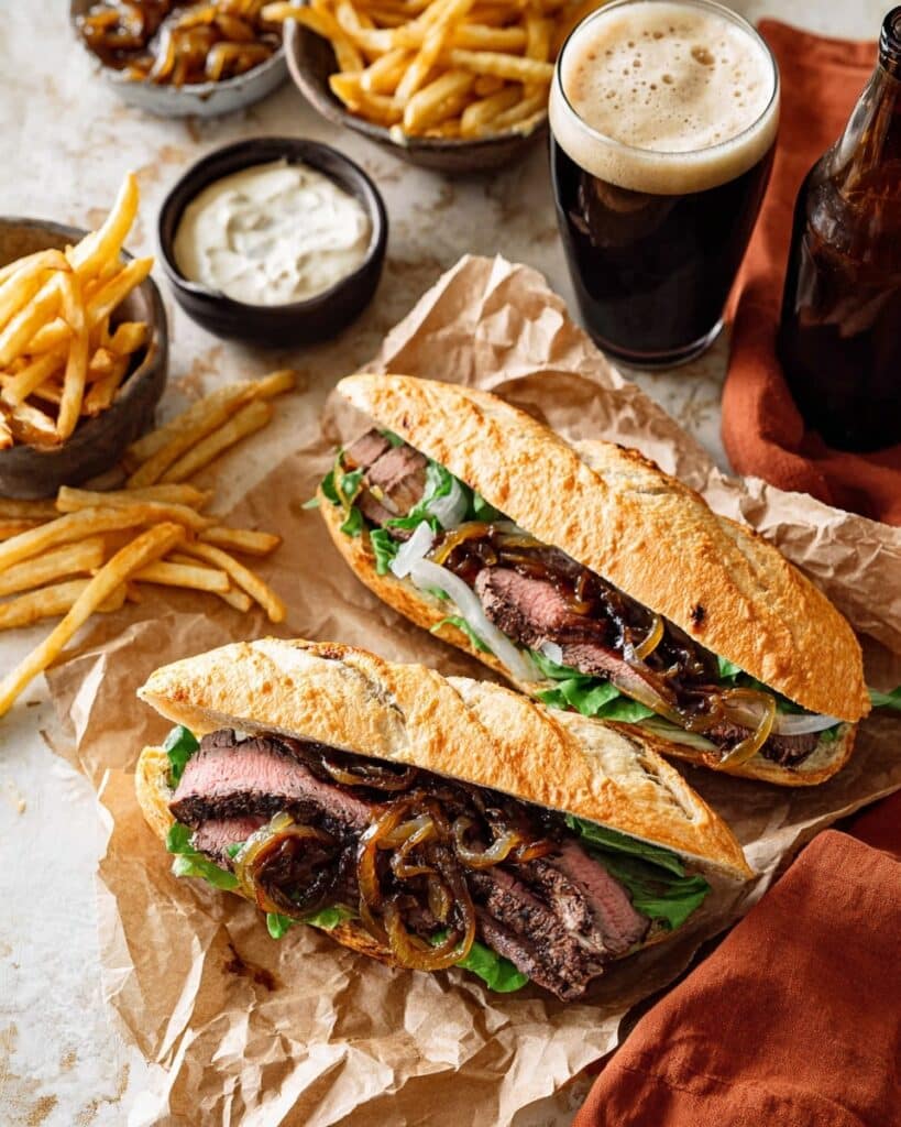 Steak Sandwich with Garlic Aioli Recipe
