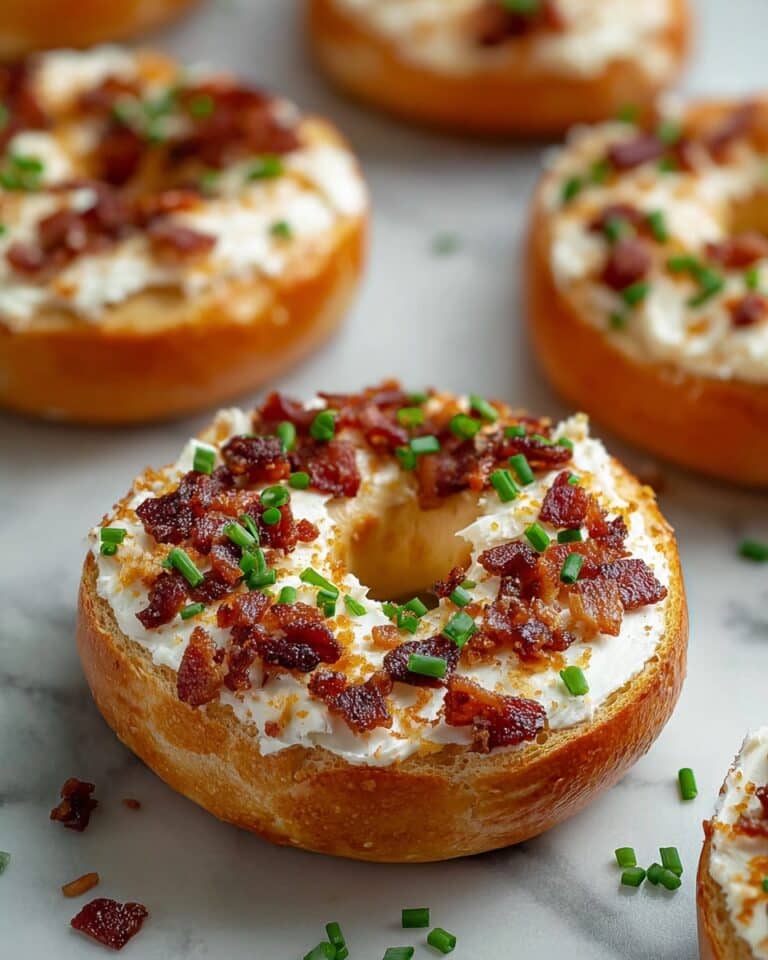 Zesty Bacon Cream Cheese Bagels Recipe