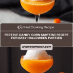 Orange Candy Corn Martini Recipe