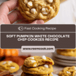 Pumpkin White Chocolate Chip Cookies Recipe