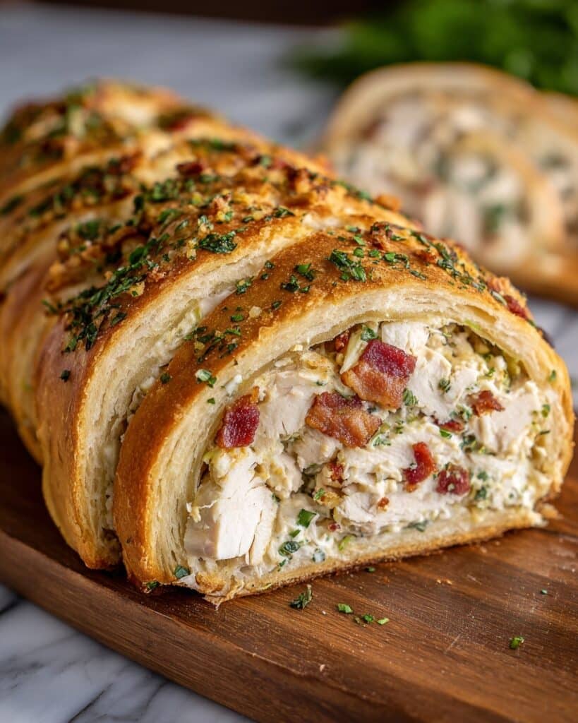 Chicken Bacon Ranch Stromboli Recipe