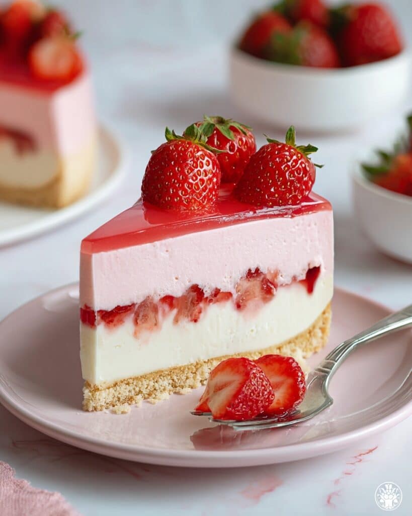 Strawberry Japanese Cheesecake Recipe