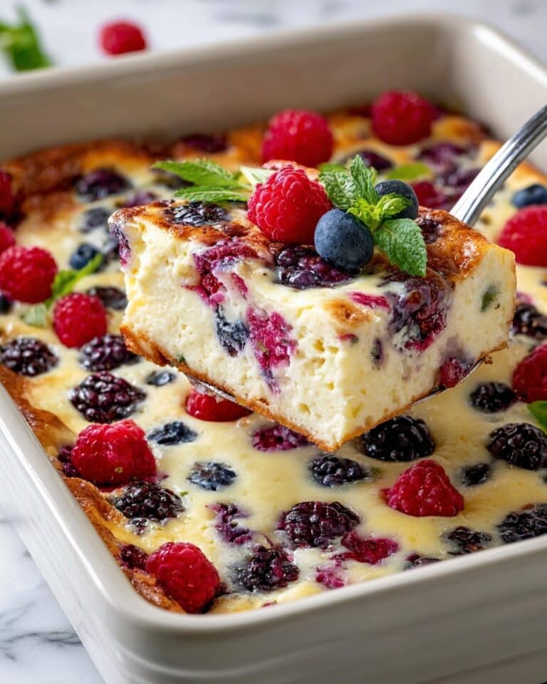 High Protein Triple Berry Bake Recipe