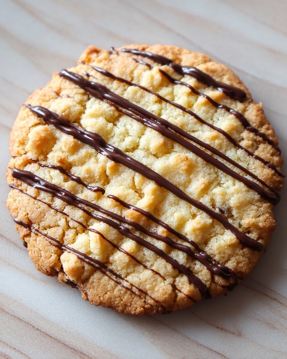 The image shows a close-up of four golden brown cookies resting on a wooden board. Each cookie is round with a slightly uneven, crinkled surface, showcasing a crispy texture with darker edges and lighter centers. The cookies appear thick but soft, with a rustic homemade look and a warm golden color variation across their tops and sides. The background is a blurred white marbled texture. photo taken with an iphone --ar 4:5 --v 7