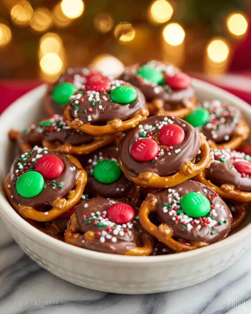 Rolo Pretzels with M&M Candies Recipe