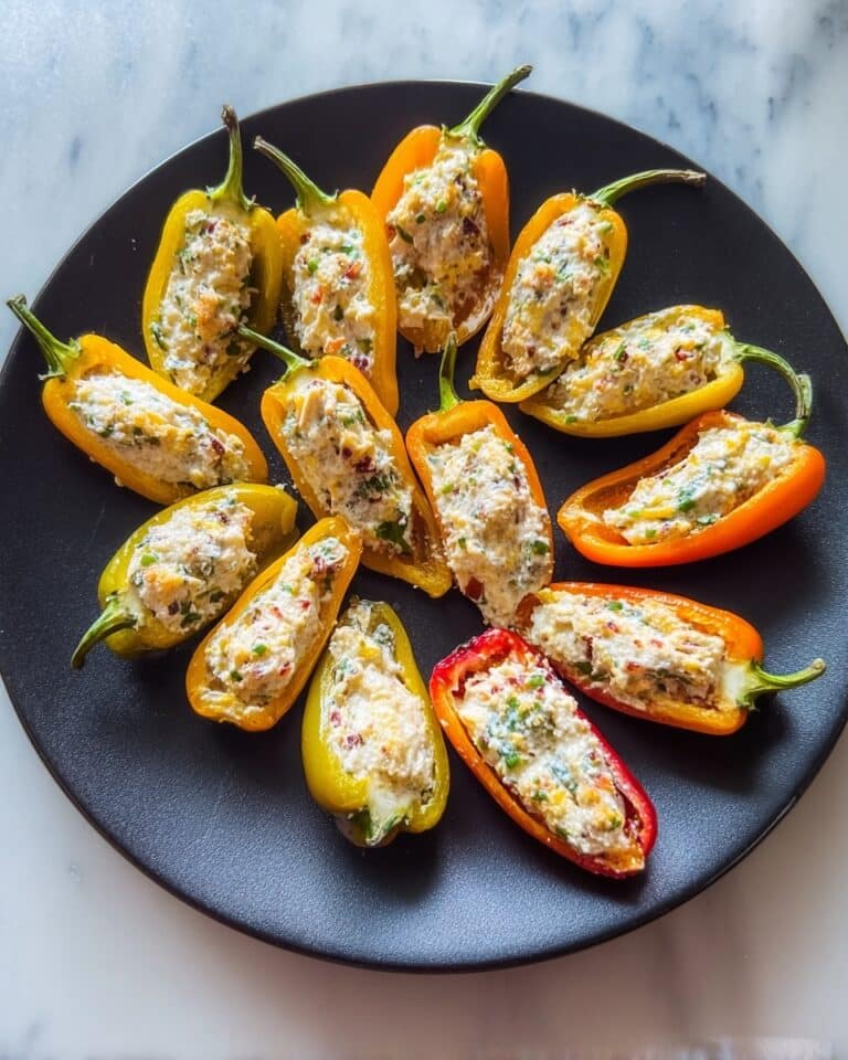 Easy Cheese and Everything Bagel-Stuffed Mini Peppers Recipe