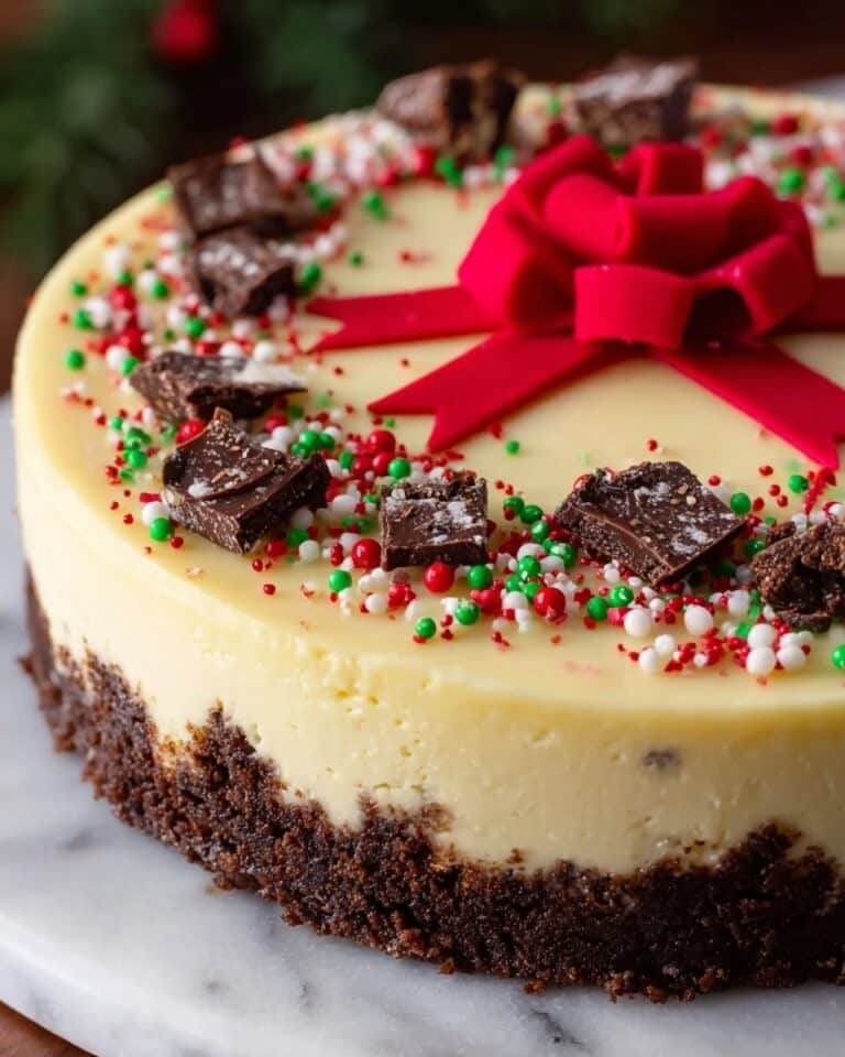 Christmas Sugar Cookie Cheesecake Recipe