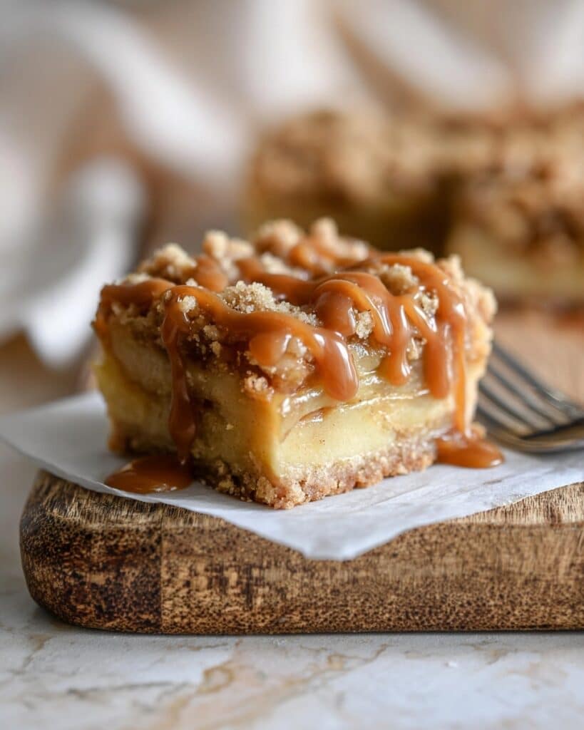 Salted Caramel Apple Crisp Bars Recipe