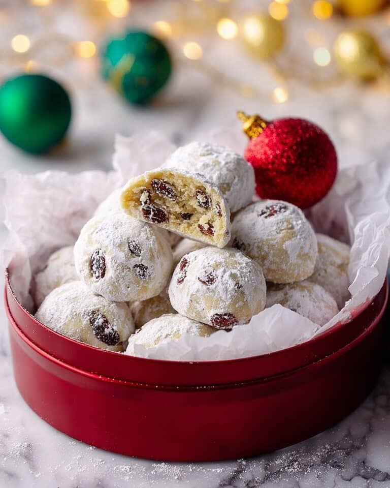 Cranberry Orange Snowball Cookies Recipe