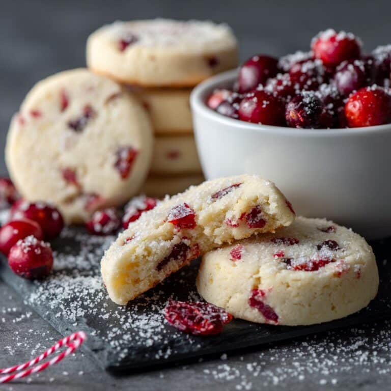 Cranberry Shortbread Cookies (Slice and Bake) Recipe