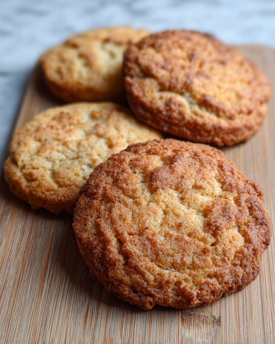 A single round cookie with a golden-brown and slightly crispy texture lies flat on a white marbled surface. The cookie has lightly uneven edges with a rough, bumpy surface showing a mix of lighter and darker yellow-brown shades. Four thick, dark brown chocolate drizzle lines run parallel across the top, creating a contrast with the cookie's warm tones. photo taken with an iphone --ar 4:5 --v 7