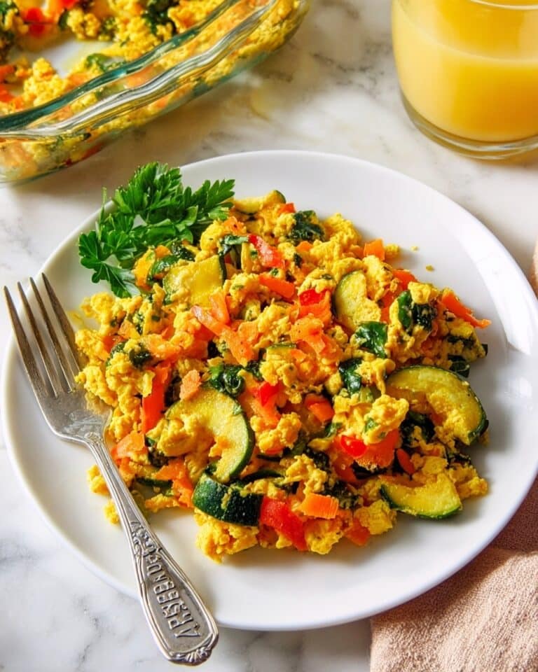 Tofu Breakfast Casserole with Tater Tots Recipe