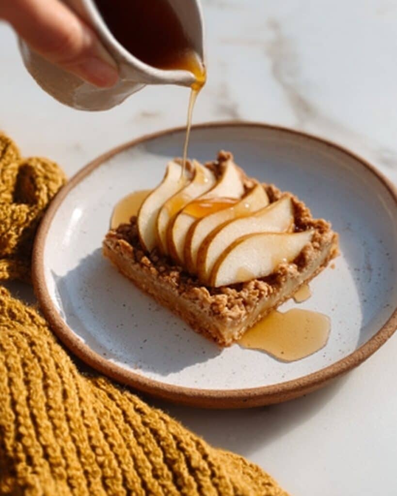 Vanilla Brown Butter Pear Baked Oatmeal Recipe