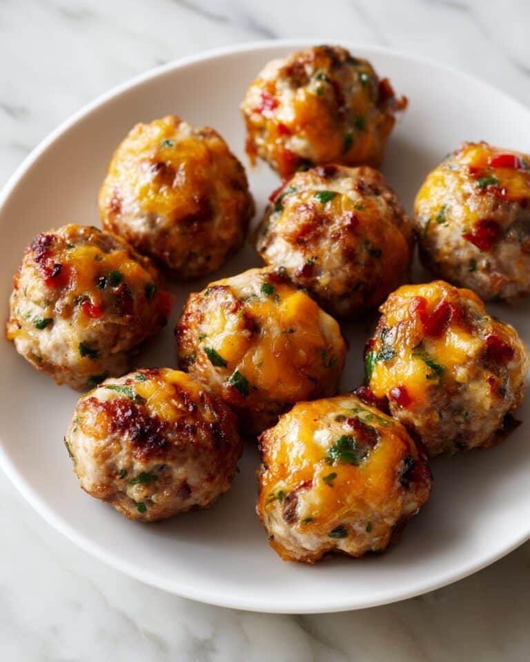 Cheesy Rotel Sausage Balls Recipe