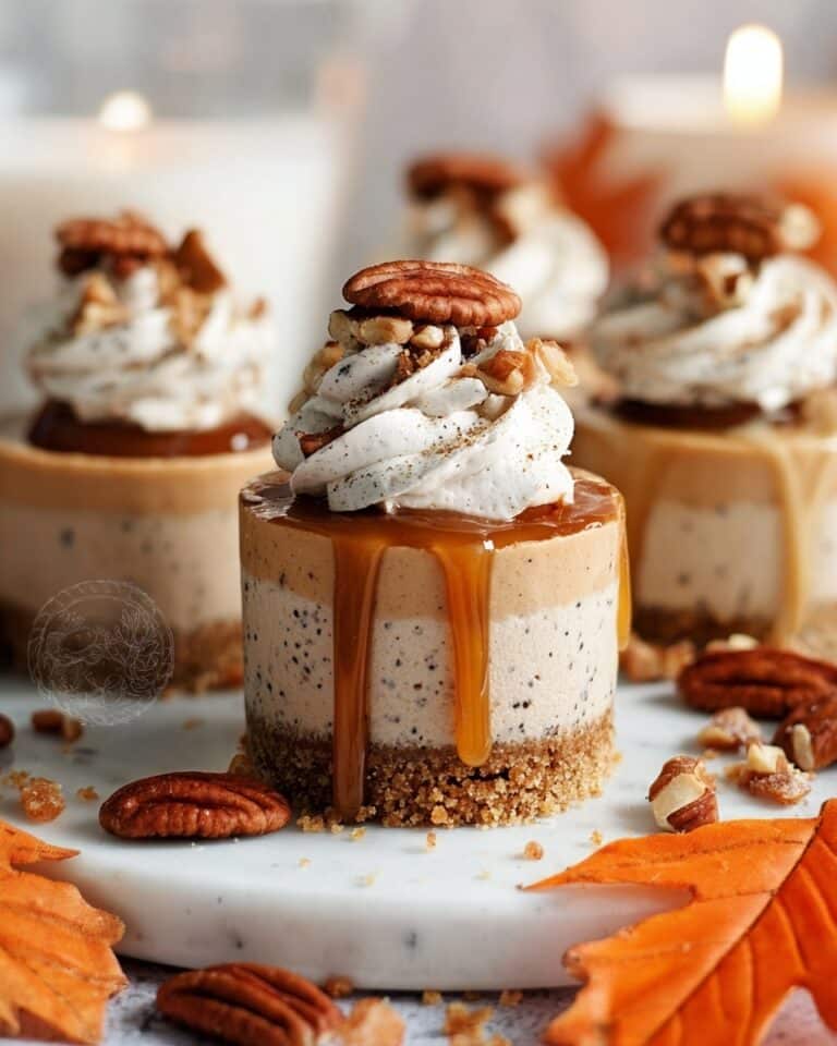 Mini No-Bake Pecan Pie Cheesecakes Recipe