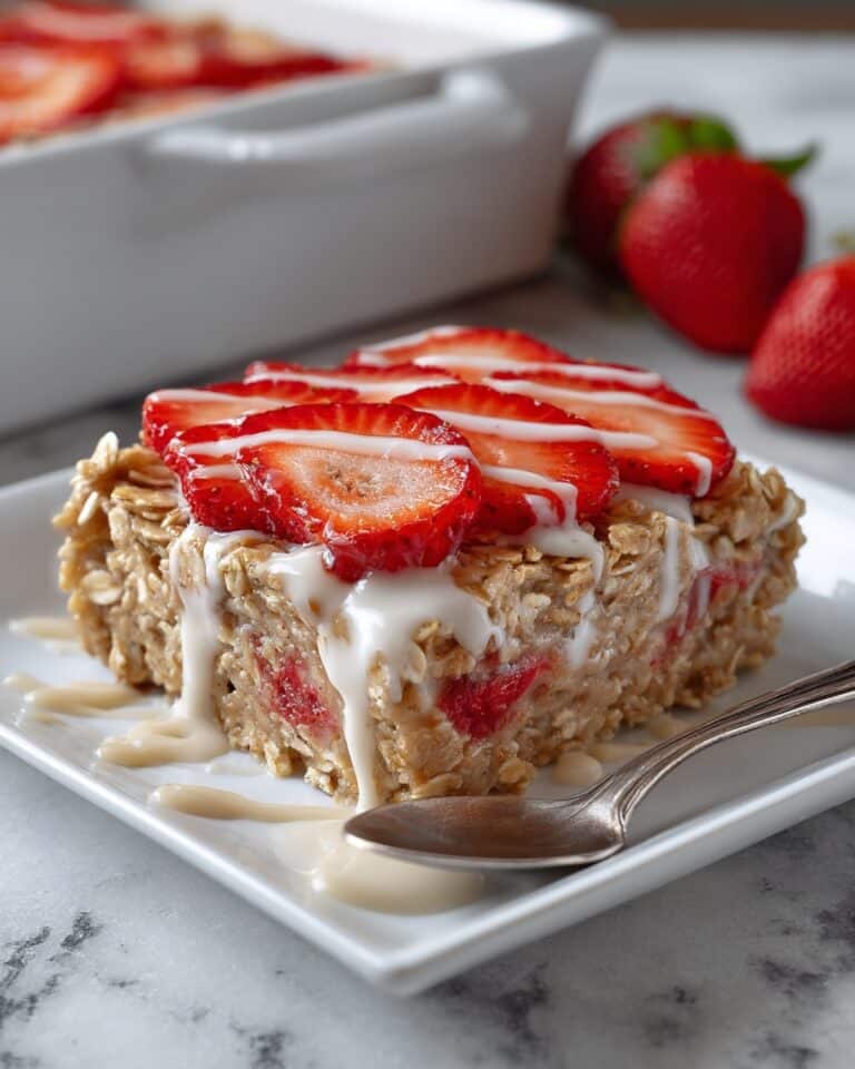 Strawberry Cheesecake Baked Oatmeal Recipe