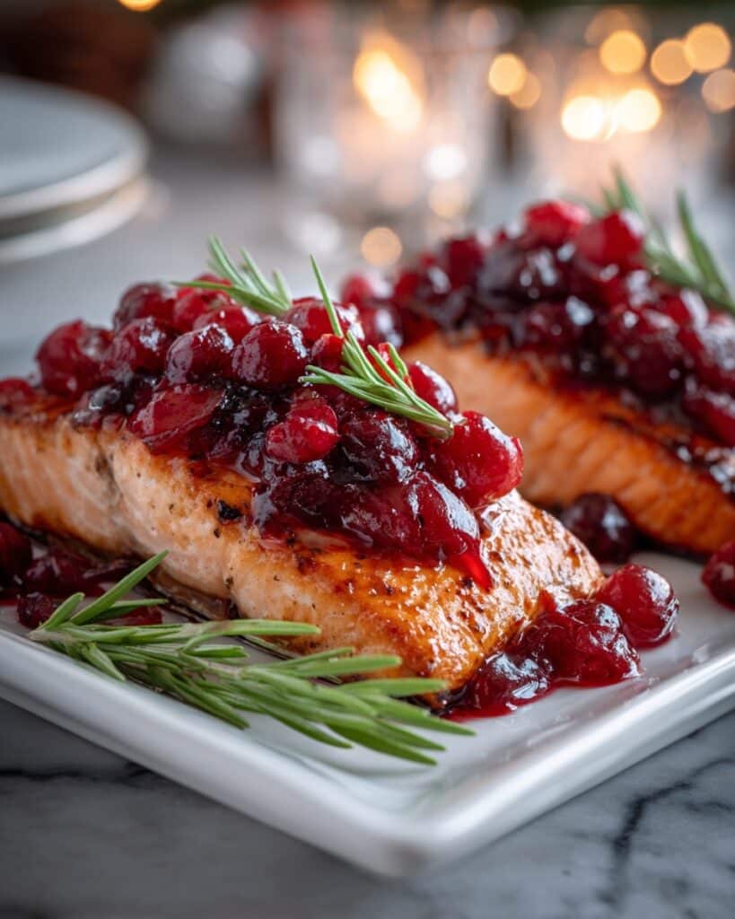Cranberry Salmon with Sweet and Tangy Cranberry Sauce Recipe