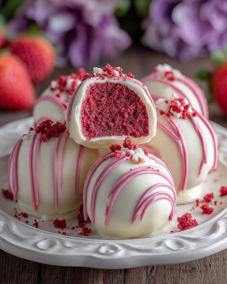 Strawberry Velvet Cheesecake Truffles Recipe