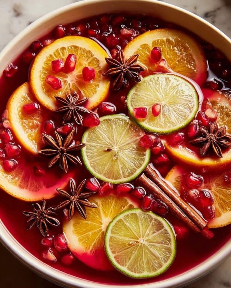 Festive Spiced Holiday Punch with Citrus Infusions Recipe