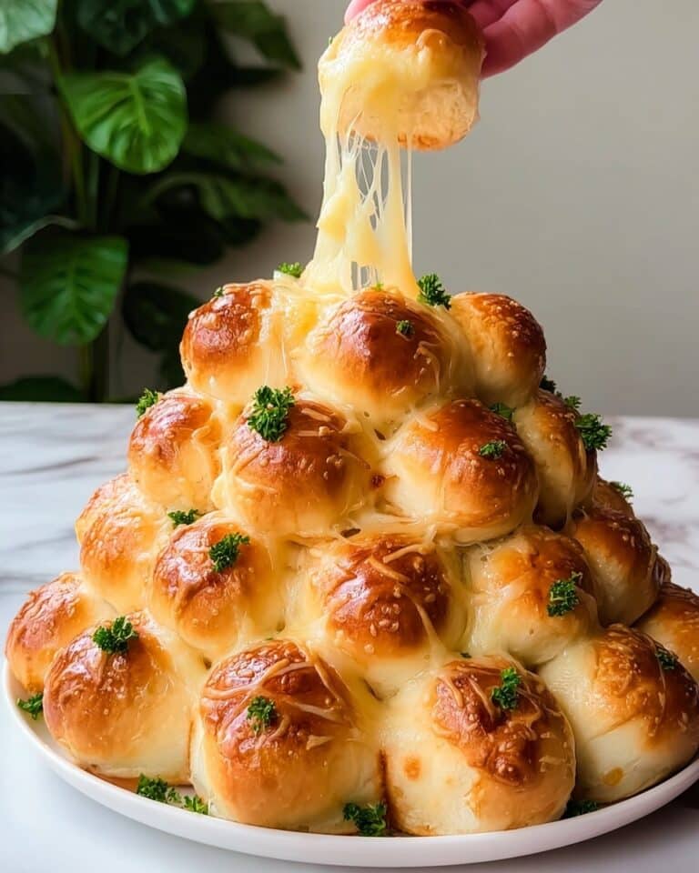 Cheesy Pull-Apart Christmas Tree Bread Recipe