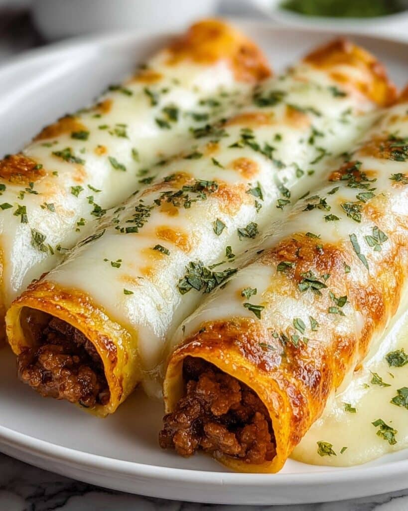 Taco Sticks with Ground Beef and Cheese Recipe