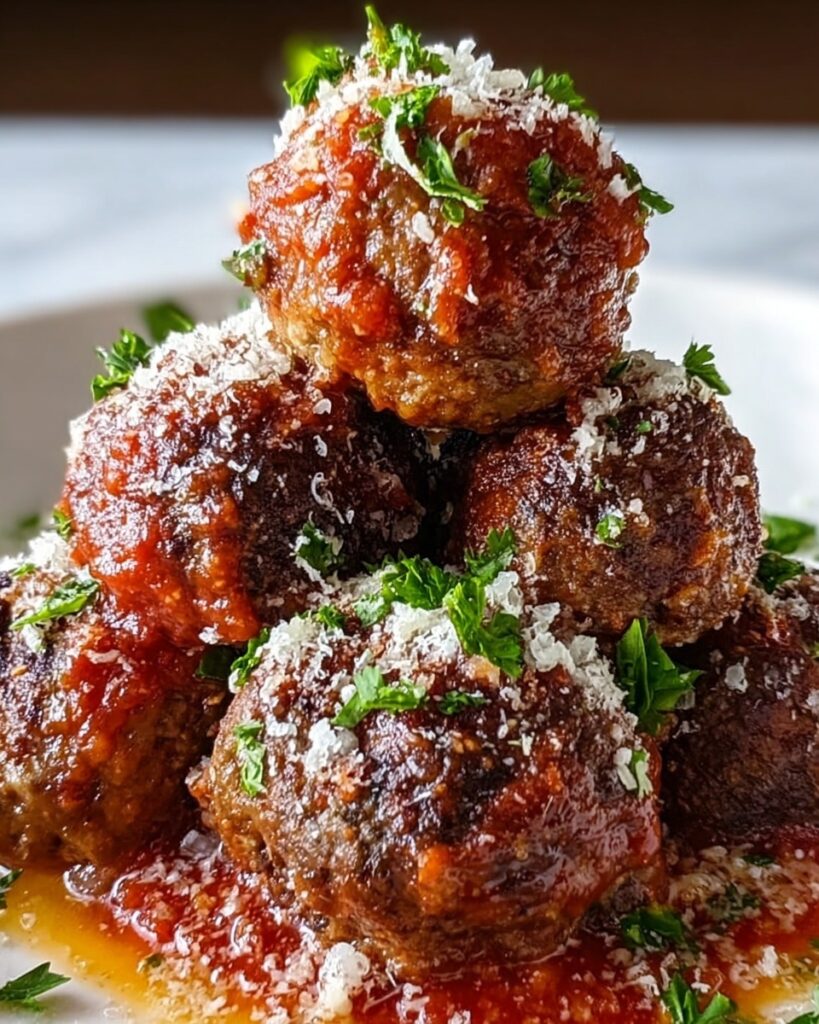 Basic Baked Meatballs Recipe