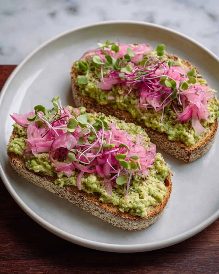 Smashed Edamame Toast Recipe